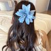 Französischer Vintage Lilienblumen Haarspange Simulation Blume Blume Haifischklemme Haaraccessoires