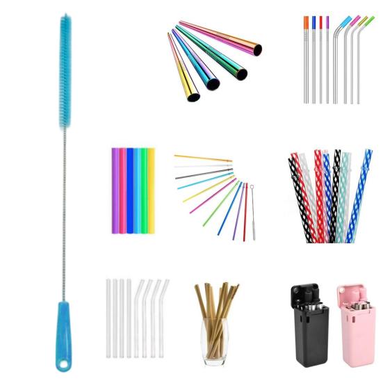 5Pcs/Set Long Handle Bottle Brushes Ergonomic Handle Beer Wine Decanter Bottle Cleaning Scrubber Kit