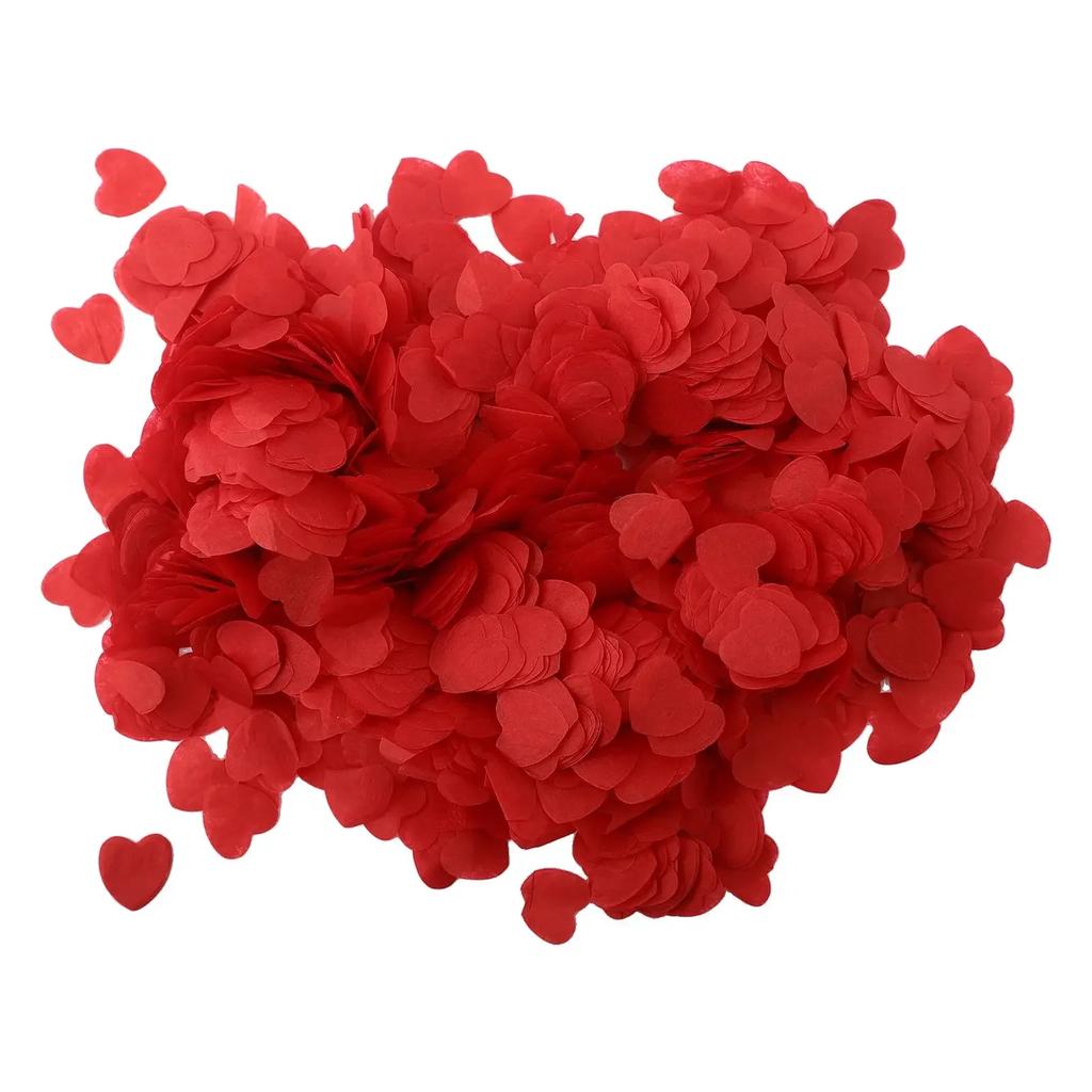 10000pcs Tissue Papers Biodegradable White Heart Confetti Birthday Baby Shower/Party/Wedding/throwing Supplies