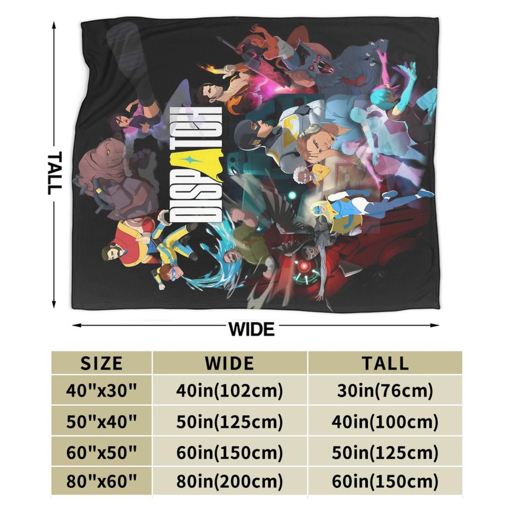 Super Soft Dispatch Game Character Collage  Throw Blanket Premium Fleece Flannel Lightweight  Bed Blanket Cozy Fluffy Blankets