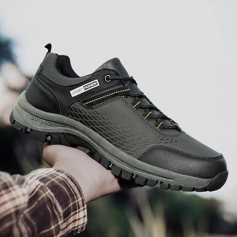 Fashion Men Boots Spring Autumn Casual Shoes for Men Waterproof Comfortable Masculino Outdoor Walking Sneakers Male Shoes Zapatillas