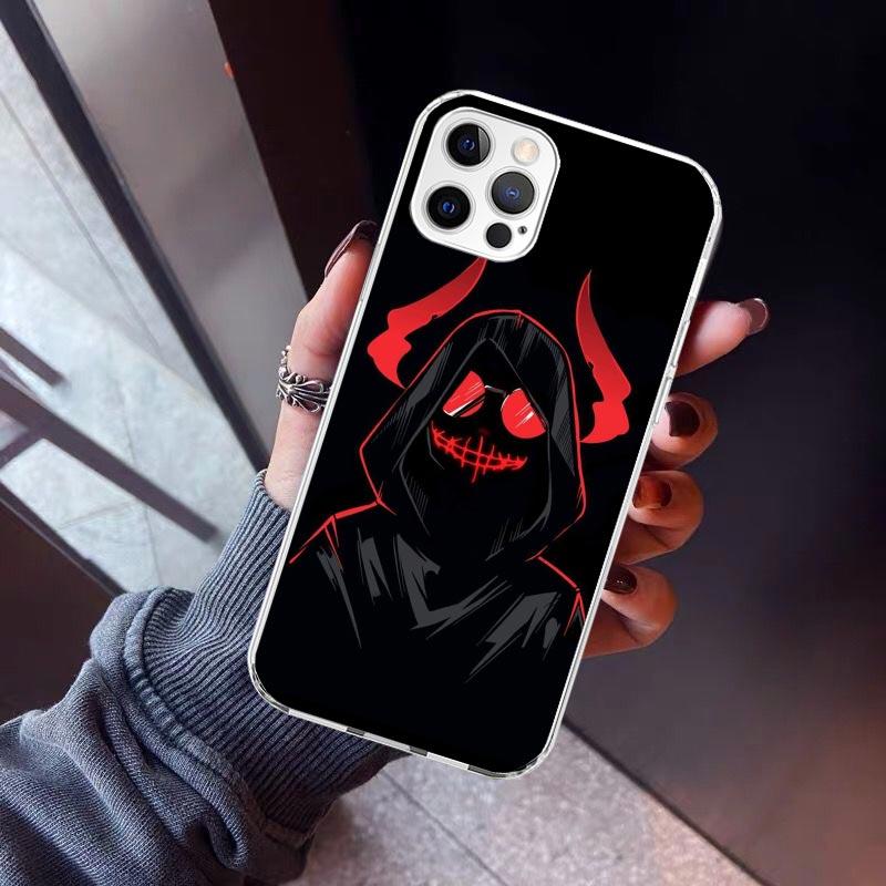 

Devil Bad Boy Anime Phone Case For iPhone 17 Air 11 13 Mini 14 15 Plus 16 12 Pro Max 16E SE 7 8 Pattern Soft TPU Back Cover 17 iPhone 17