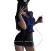 Domila Pure Desire Royal Sister Policewoman Uniform Suit Cos Sexy Nightclub Skirt Waist Slim Hip Skirt Suit