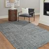 Living Room Rug In Dark Grey Wool 160x230