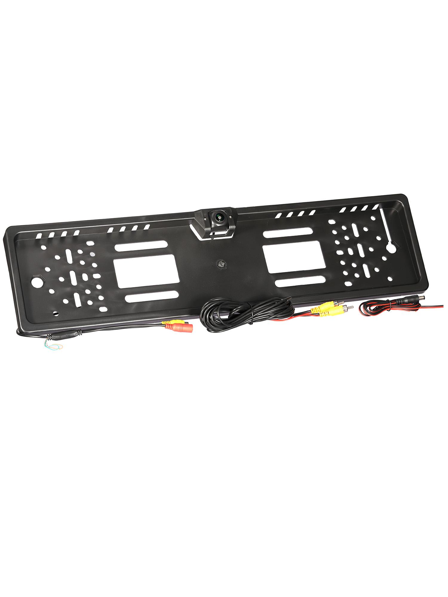

License plate frame AHD car rearview camera with angle adjustment, suitable for parking.