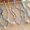 Bohemian Mixed Color Rice Beads Chain Choker Summer  Beach Necklace For Women Boho Starfish Choker Necklace Jewelry