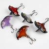 5Pcs Artificial Fishing Baits Hard Lures Treble Hook Design Floating Topwater Fishing Lures Bionic 3D Bat Baits