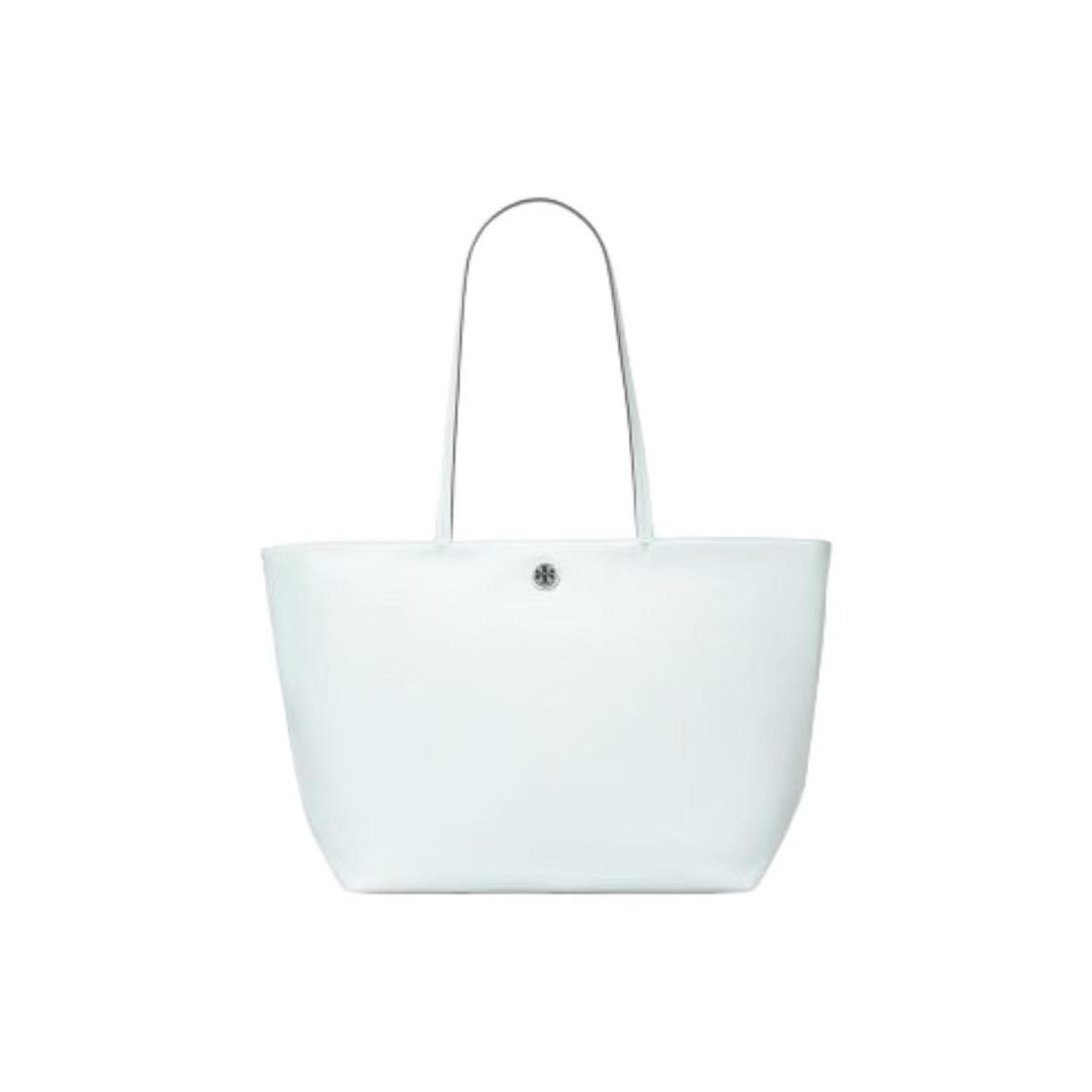 

Tory Burch Ella Silver Metal Logo Nylon Tote Bag Women Tote Bags Light-Blue 166469-401 Basic Set (Bag+Dust Bag)