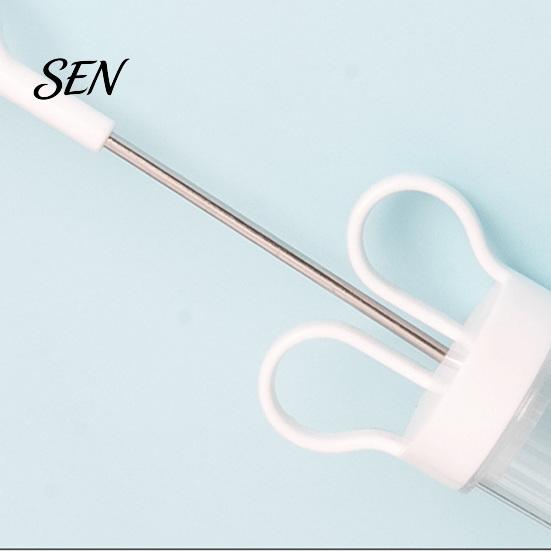 Handheld Cream Dispenser Cake Decorating Kit, Cupcake Icing Piping Tool with 6 Stainless Steel Nozzles, Clear Home Baking Equipment Set for