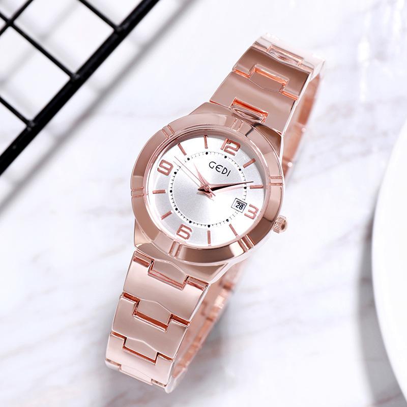 Calendar Women'S Watch Simple Waterproof Steel Belt Women'S Watch Women'S Quartz Fashion