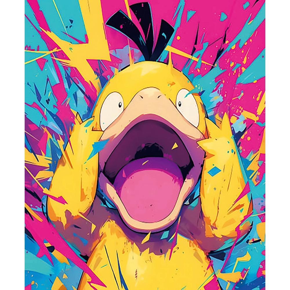 Pokemon Home Decoration Canvas Painting HD Anime Colorful Poster Figure Squirtle Gengar Pikachu Charmander Wall Art Picture Gift