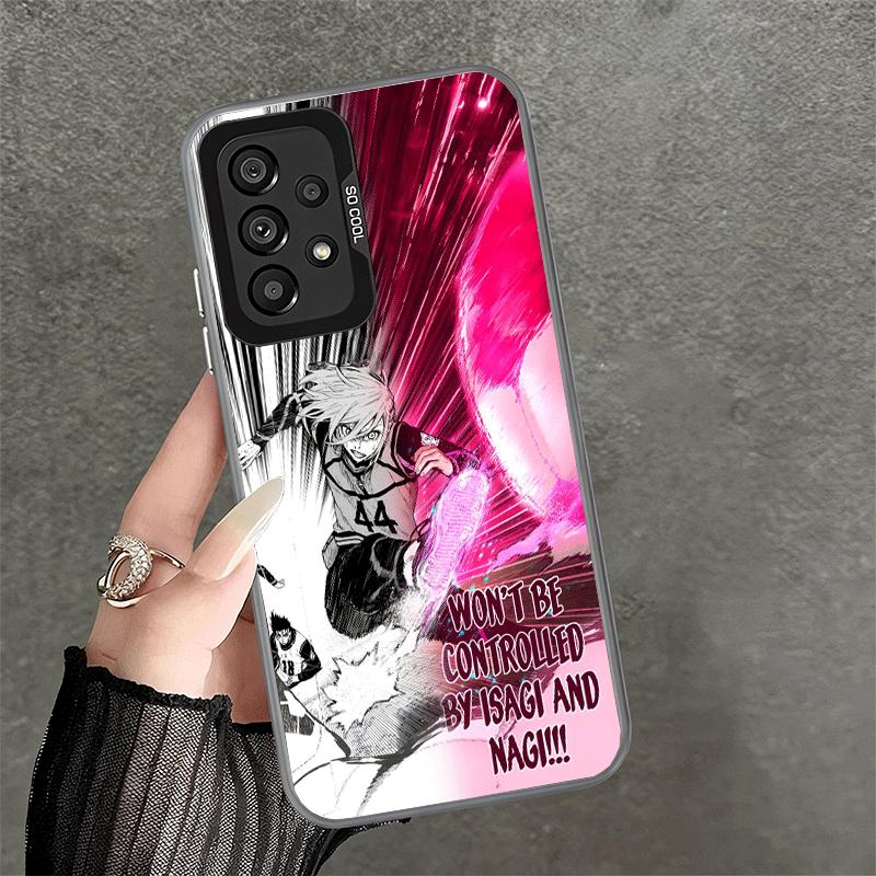 

Blue L-Lock Football Anime Shockproof Phone Case for Samsung A17 A16 A15 A14 A37 A57 A36 A56 A26 A35 A55 A25 A34 A54 A24 A13 A23 Samsung A07