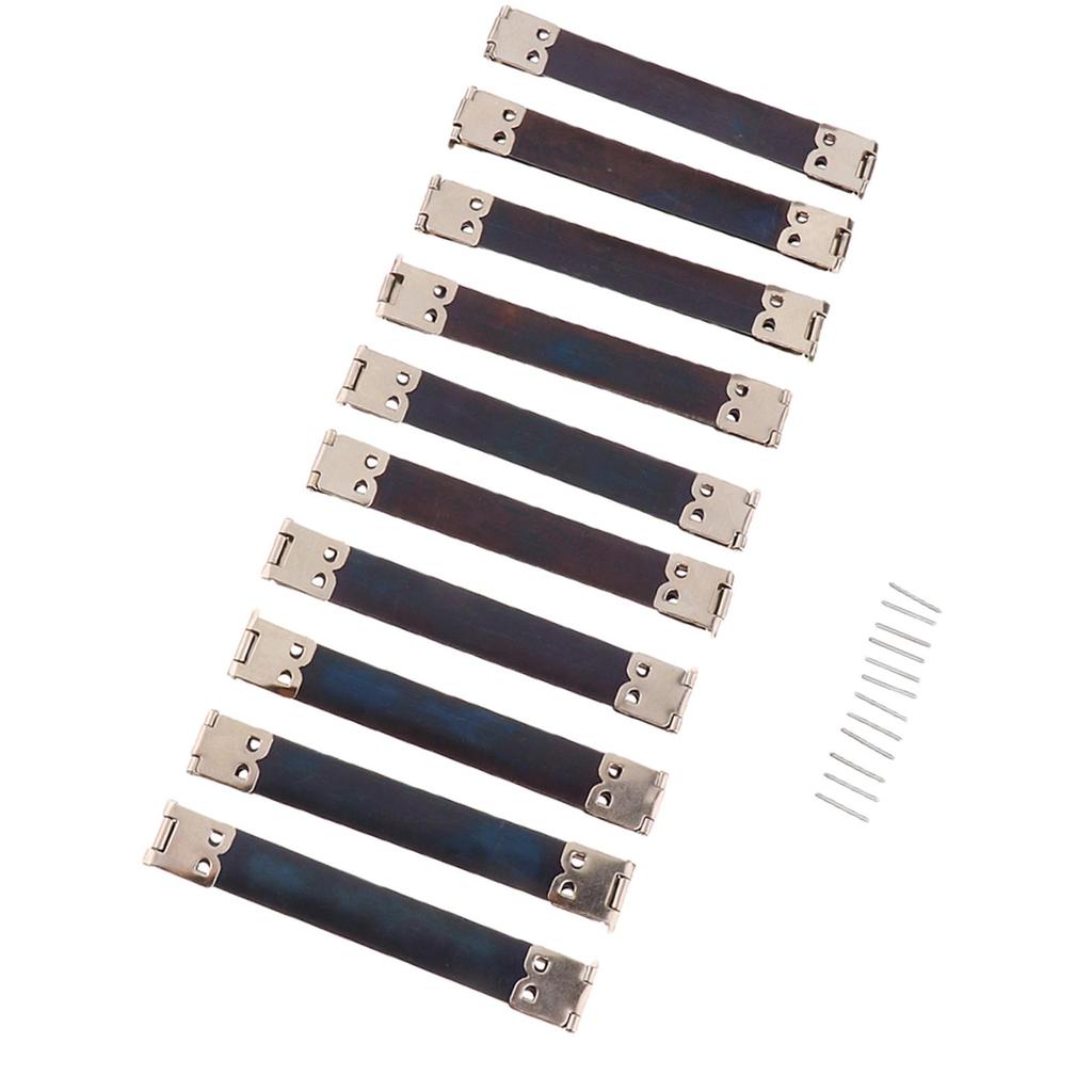 10x Shrapnel Purse Making Supplies Metal Frame , 10x1.4 cm