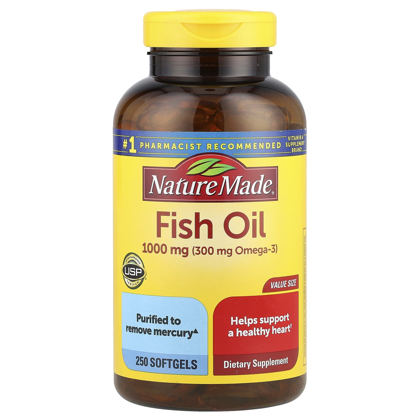 

Fish Oil, 1,000Mg, 250 Softgels
