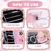 Car Seat for Dolls, Cute Safety Have a Seat with Soft Furry Cushion Pink Sofa Car Air Vents Clip Desktop Decor Chair To Display Doll Toy Ornaments