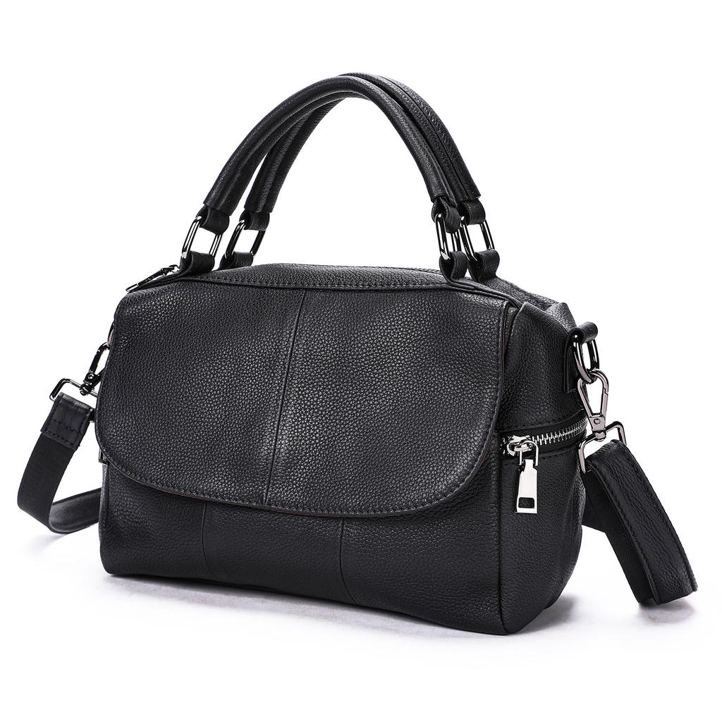 Women's Bag Large Capacity Premium Feeling First Layer Cowhide Women's Shoulder Messenger Bag Casual Handbag Women