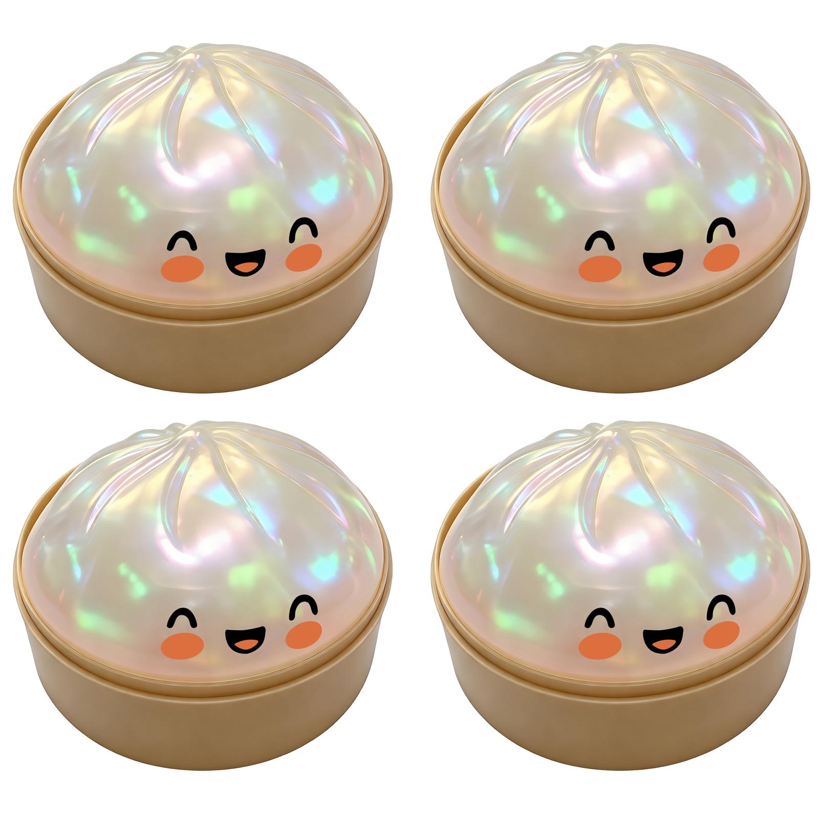

Dumpling Slow Rising Toys Set of 4 Soft Squeeze Dumpling for Stress Relief and Relaxation One Size