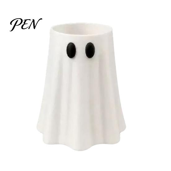 Holiday Table Decoration Halloween Ghost Can Holder, Spooky Figurine Drink Reusable Flexible Holder Cooler Sleeve, for Party Slim Standard And