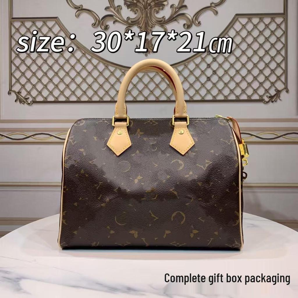 Trendy Versatile Patterned Boston Large Capacity Pillow Shoulder & Crossbody Bag