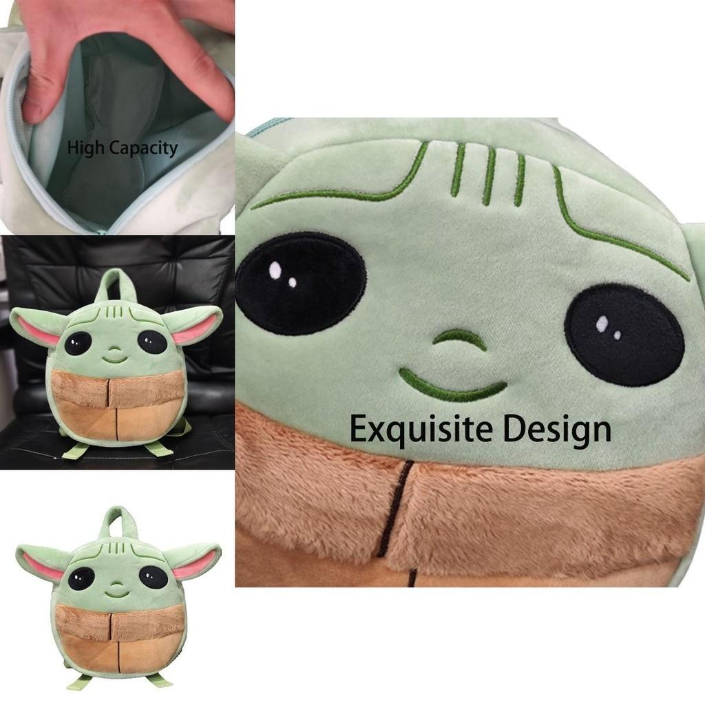 Star Wars Peluche Zaino Scolastico per Bambini Giocattolo Baby Yoda Borsa da Viaggio Bambola Bambino Leggero e Grande Capacità per Tutte le Occasioni