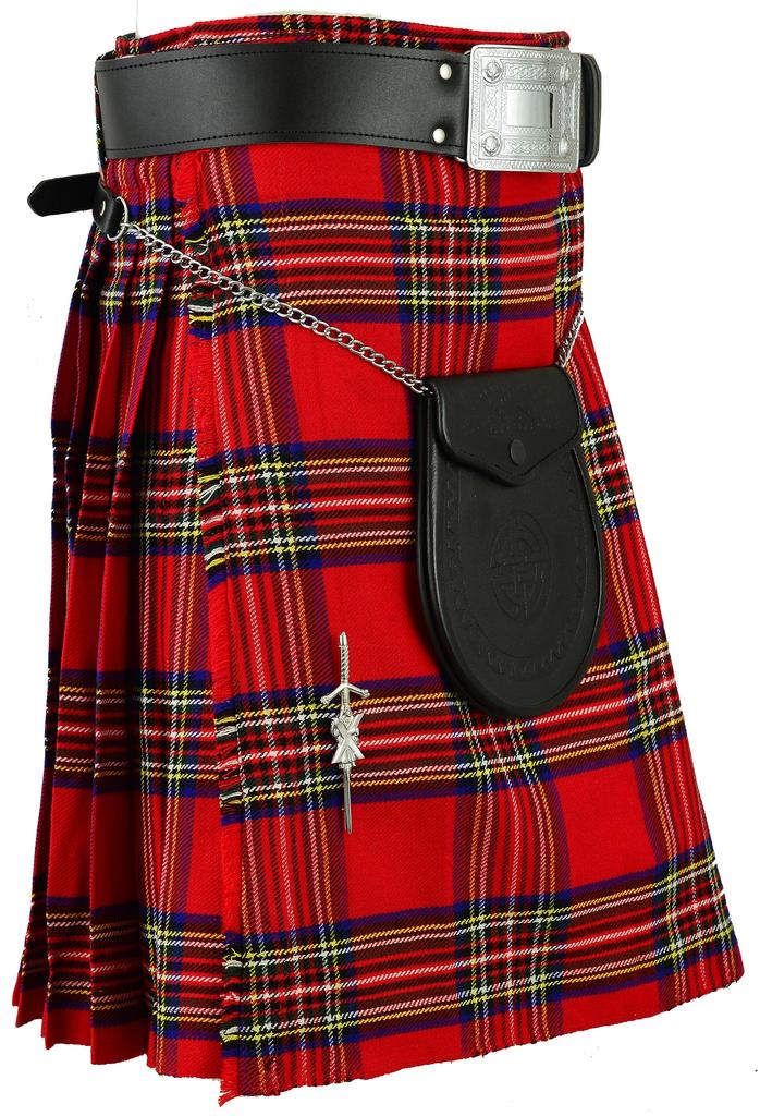 Męski szkocki kilt Royal Stewart Tartan Tradycyjny strój górski Impreza Ślub