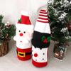 Santa Clause Red Wine Protective Case Cloth Wine Bottle Accessories  Party