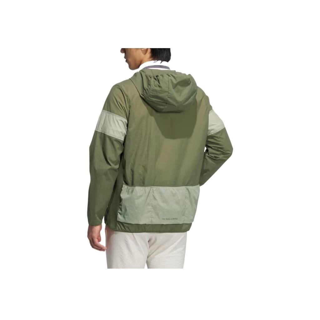 adidas 3S Fashion Comfortable Trendy Minimalist Solid Color Hooded Jacket Men Jackets Green JF6305