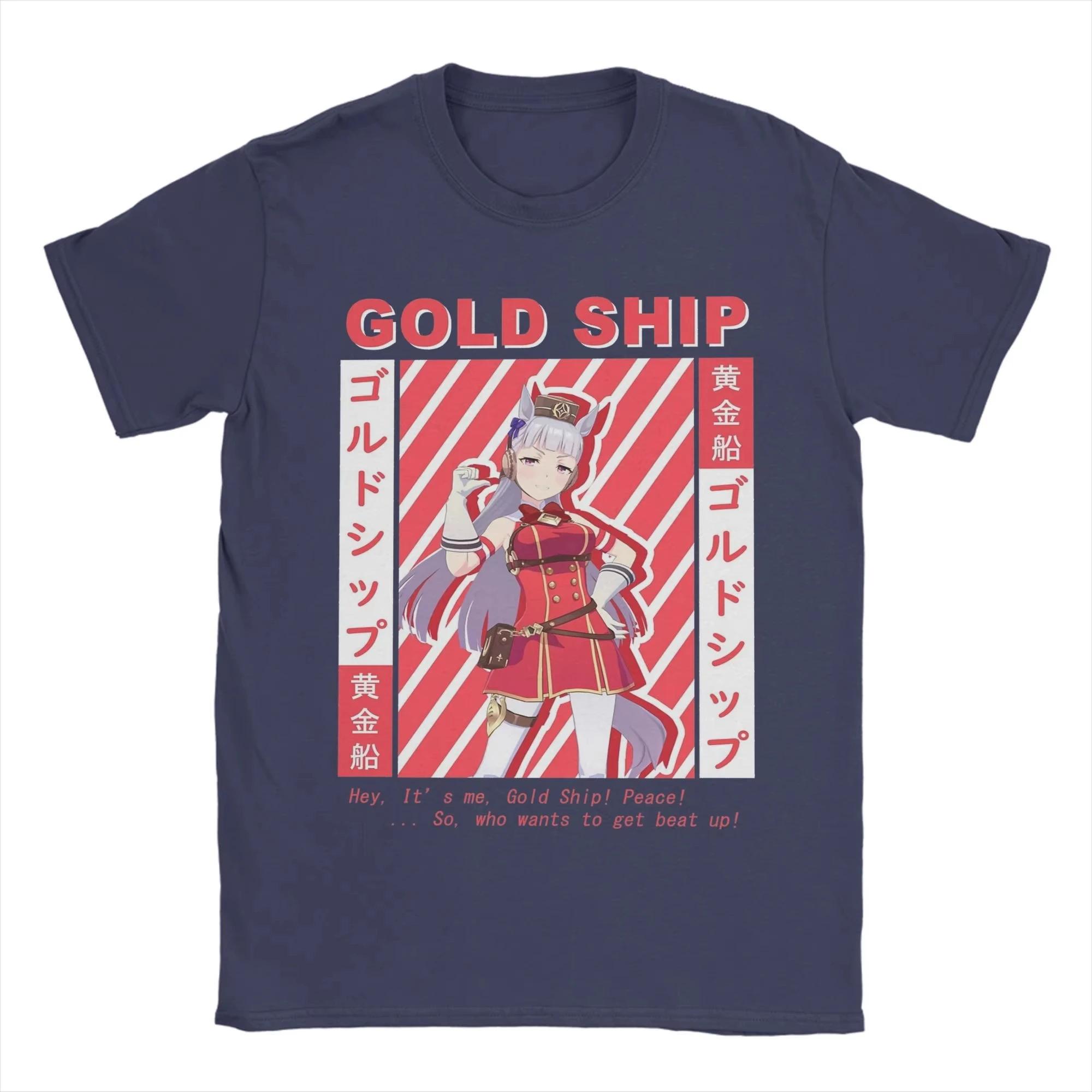 

Uma Musume Pretty Derby Gold Ship Graphic Print T Shirts for Men Women Cotton Tee Shirt Clothing Vintage Harajuku Anime XXXL