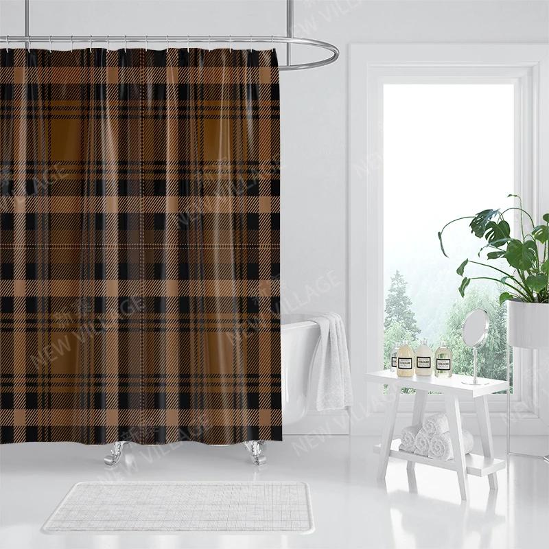 Household Waterproof Fabric Shower Curtain Accessories 90x180 Shower Curtain 240 * 200 Minimalist Style Shower Curtain