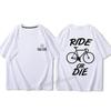 Ride Or Die Letter Print Bavlněné tričko Móda Značka Krátký rukáv Topy Unisex Ženy Léto 2023 Nová cool trička Volné Unisex oblečení