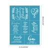 Selves-Adhesive Mesh Transfer Reusable Screen Stencil for Window, Fabric Decors