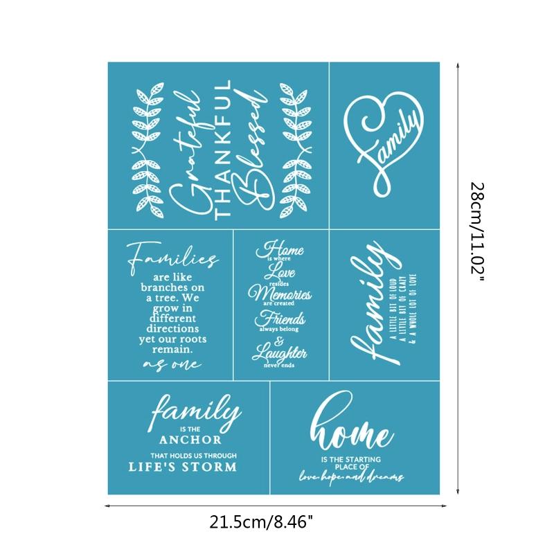 Selves-Adhesive Mesh Transfer Reusable Screen Stencil for Window, Fabric Decors