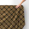 Royal Samt Stoff Polyester Zum Nähen - Motiv Kariert 19
