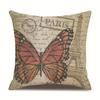 Linen Pillowcase Home Cute Butterfly Sofa Pillowcase Office Nap Pillow