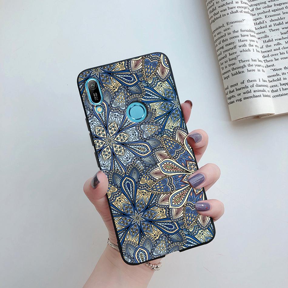 For Huawei Y6s 2019 Case Huawei Y9s Phone Case Fashion Flower Soft Silicone Back Cover For Huawei Y6 Pro 2019 MRD-LX2 Y 6S Etui