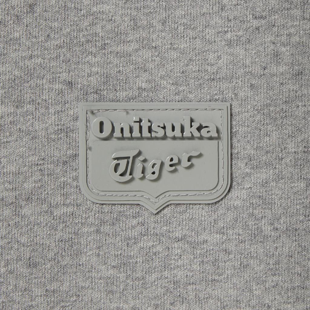 ONITSUKA TIGER Logo Ss Tee Solid Color Round Neck Short Sleeve T-Shirt Unisex Tops Light-Gray 2183B604-020