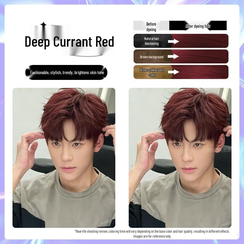 Men's Milk Tea Gray No-Bleach Hair Dye Cream