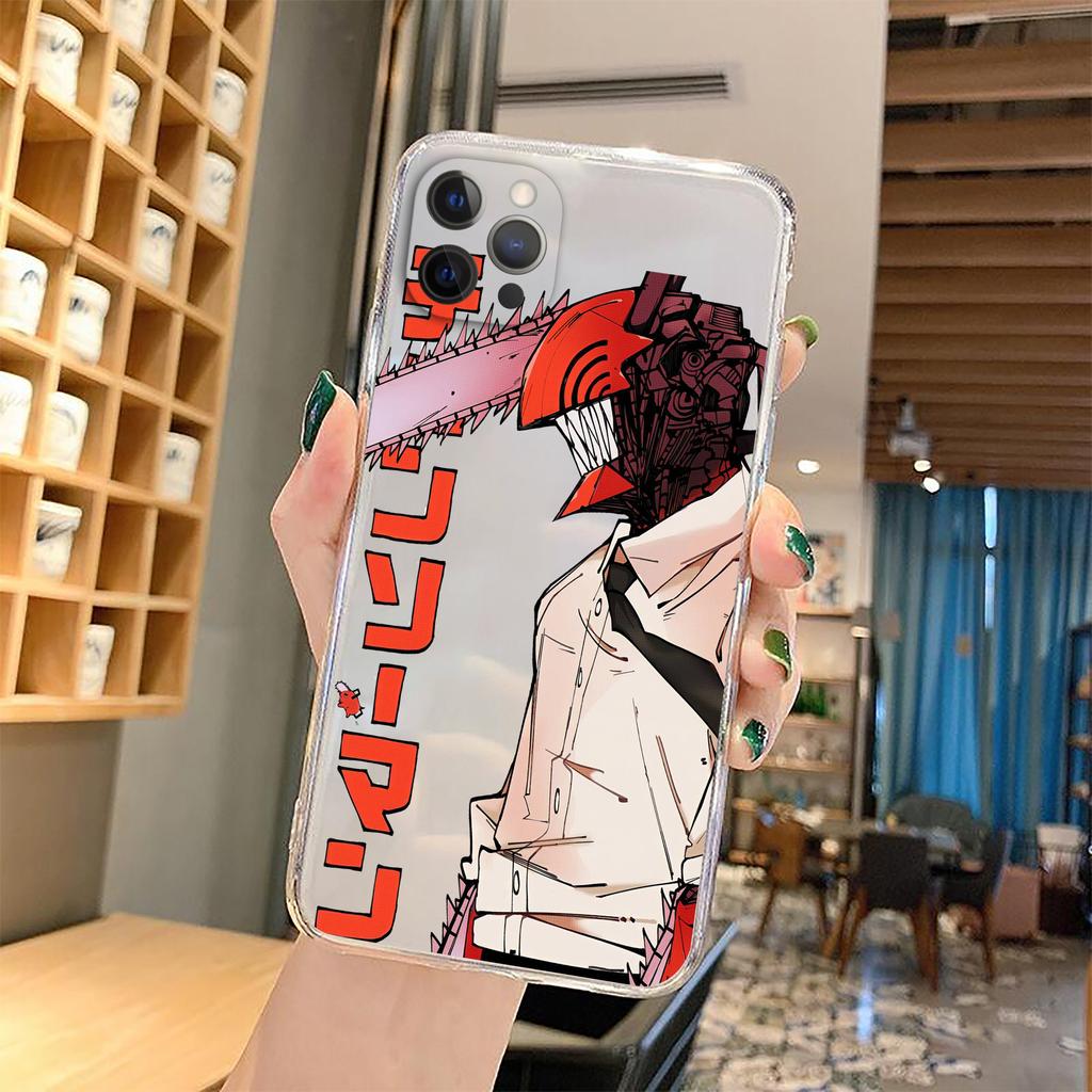 Anime Chainsaw Man Pochita Case Clear Case for Iphone SE 2020   7 8 11 12 13 Mini Plus X XS XR Pro Max Case
