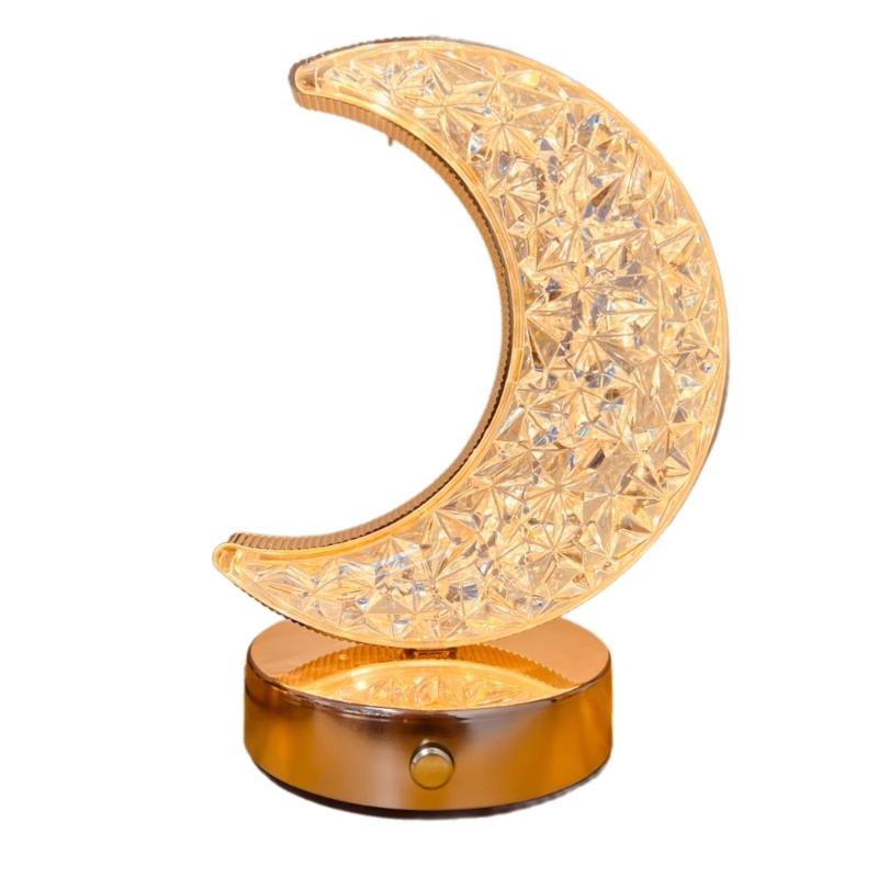 

3D Moon Lamp LED NightLight Touch Switches Light For Bedroom Decorations Birthday Gift