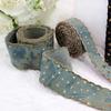 Retro Denim Ribbon With Star For Creative DIY Projects Clothing Decoration Vintage Blue Denim Trim Unique Star
