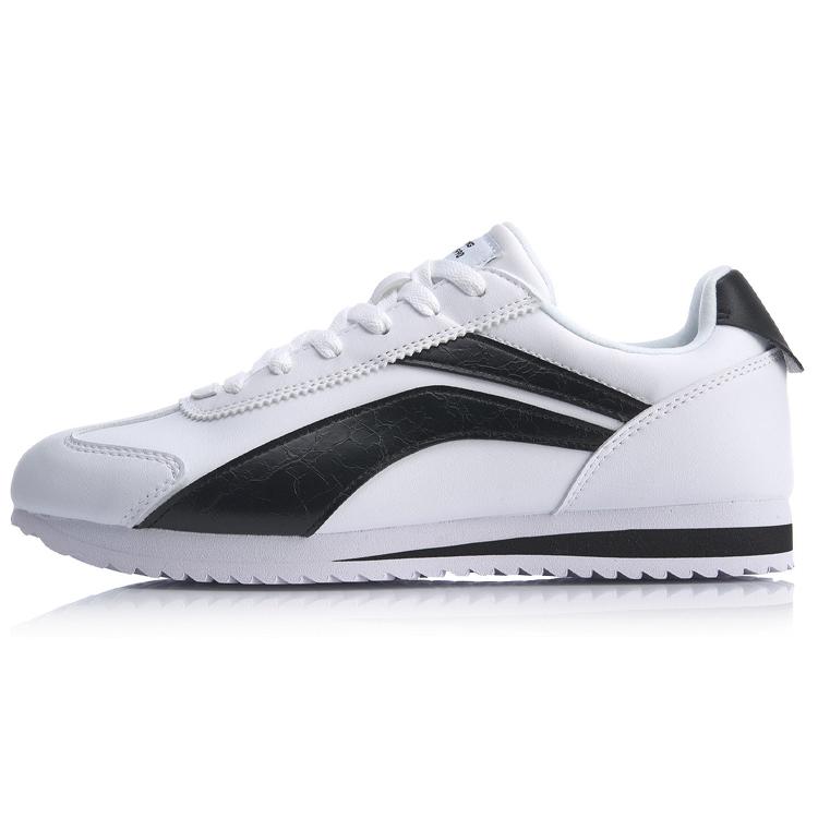 New LiNing 3K Anti Slip And Wear Resistant Lightweight Low Top Sports Casual Shoes White Black AGCQ019-3