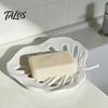 Soap Dish for Shower Self Draining Dish, Tortoise Shell Bamboo Shape, Durable PLA Keep Plastic Sink Dry Extend Life Tray, Bathroom And Kitchen