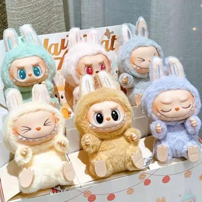 Labubu Have a Seat Vinyl Plush Blind Box,Vinyl Plush Pendant Keychain Figures, Labubu 2rd Generation Plush Toy Doll for Home Decorations,