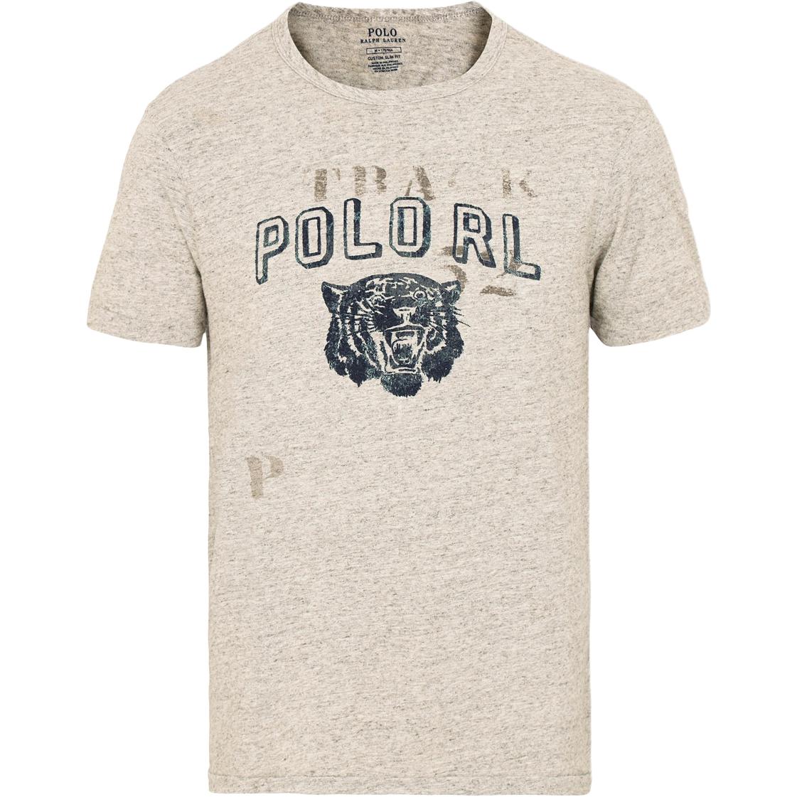 

Polo Ralph Lauren Футболка мужская с принтом в виде головы тигра и букв, круглый вырез, короткий рукав 710766465-002 S