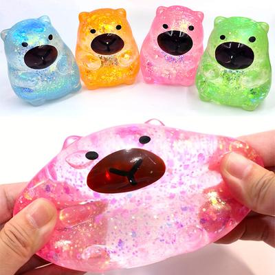 Capybara Cartoon Entspannungsspielzeug Weich Glitzernd Gummiartig Geringer Rückprall Quetschbar Fidget Spielzeug Stressabbau Werkzeug Für Angst