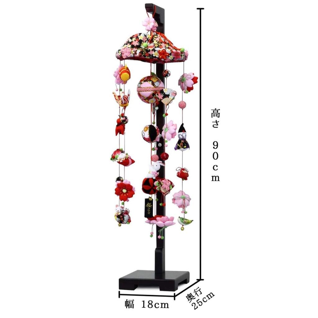 Hengende Hina Poppen, Sakura Miyabi, Middelgroot, J02, 90cm Hoog