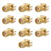 SMA Socket, 10pcs SMA Female Connector Brass SMA Female Base Socket   PCB Mount 50 Ohm RF Connectors, SMA   Optic Connectors