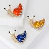 Enamel Snail Brooches for Women Unisex Insect Pins Event Party Backpack Decoration Clothes Accessories
