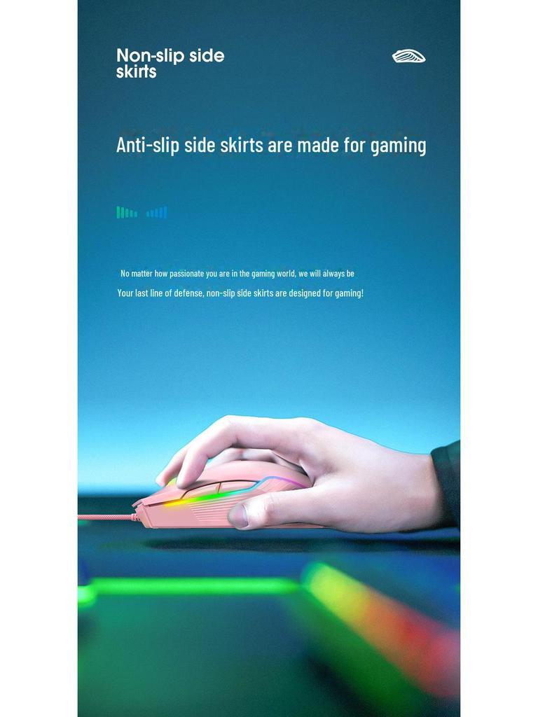 Cross-Border CW905 RGB Wired Gaming Mouse: 7-Key Macro Definition for Enhanced Gameplay