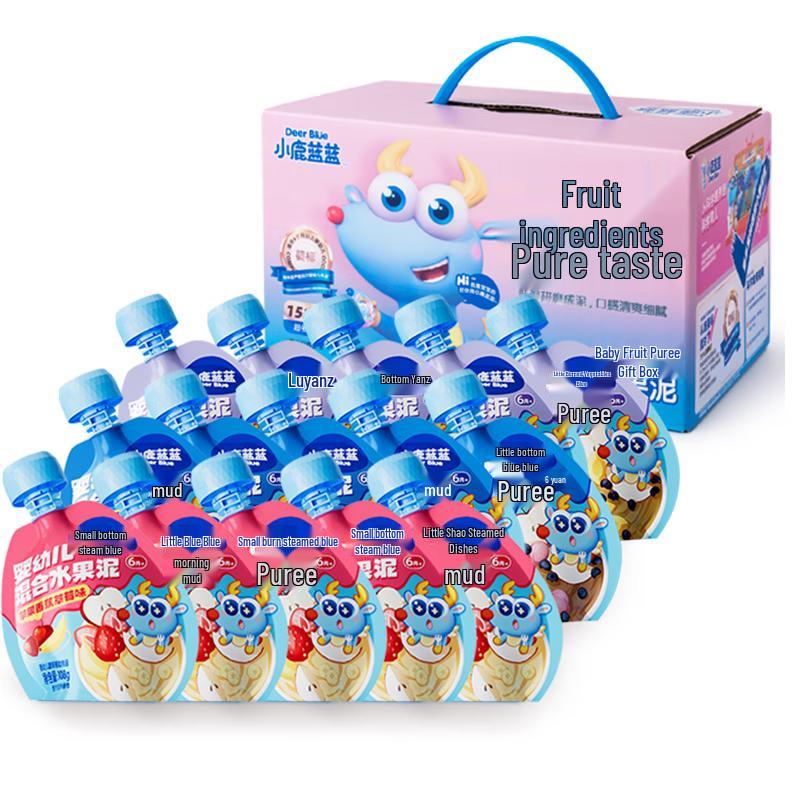 

Маленький Олененок Голубой Голубой Ассорти Детское Фруктовое Пюре